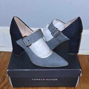 Tommy Hilfiger Women's Gray and Black Heels